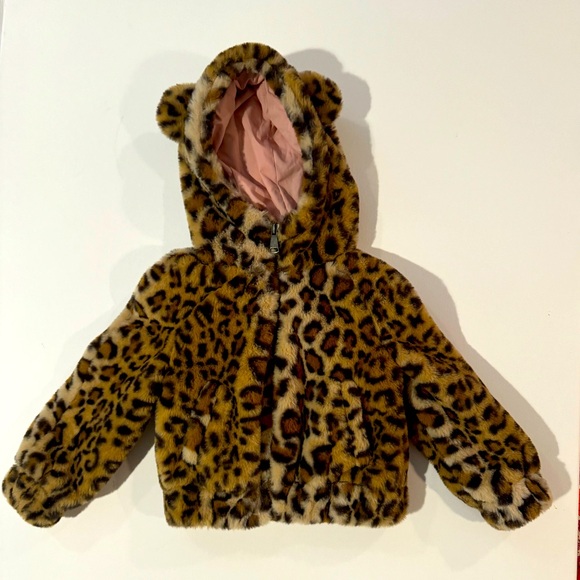 Nordstroms Tucker + Tate Fur Animal Print Coat - Picture 4 of 9
